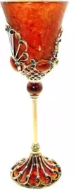 Бокал для вина из янтаря "Императорский"
