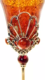 Бокал для вина из янтаря "Императорский"