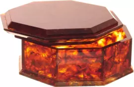 Шкатулка из янтаря "8 граней"