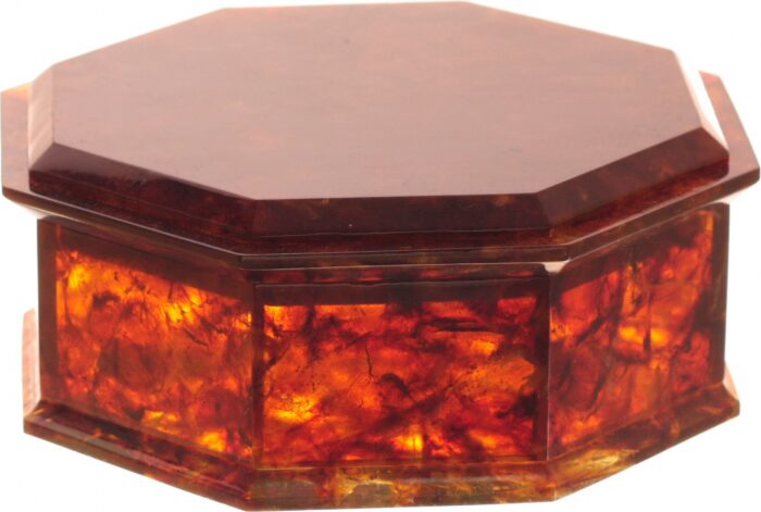 Шкатулка из янтаря "8 граней"