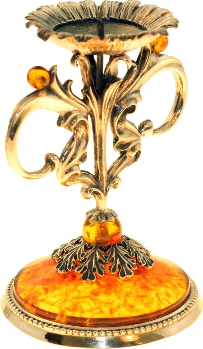 Amber candle holder