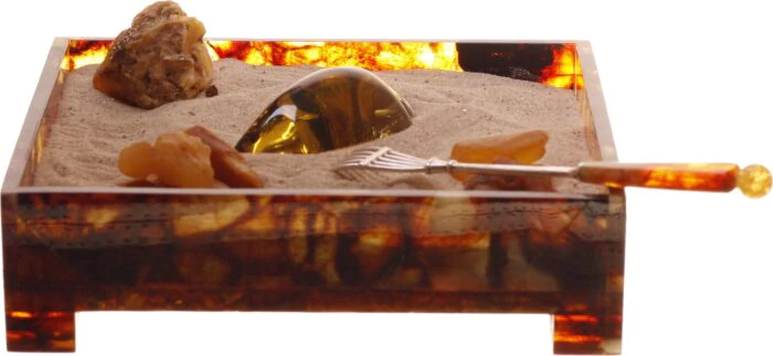 Zen souvenir made of amber "Amber Garden"