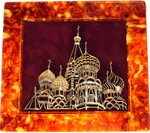 Панно из янтаря "Храм"