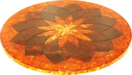 Столешница из янтаря "Цветок"