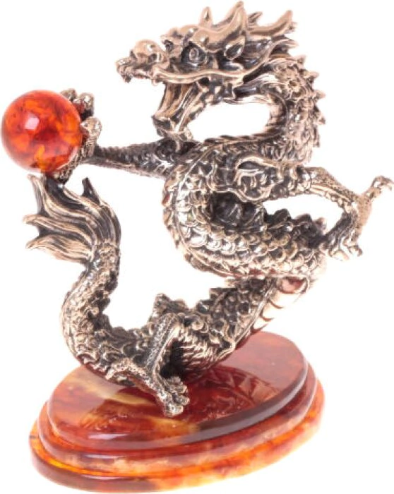 Amber souvenir "Dancing Dragon"