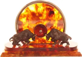 Визитница настольная из янтаря Визитница настольная из янтаря