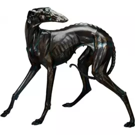 Авторская скульптура из бронзы "Борзая"