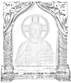 Икона из хрусталя "Господь Вседержитель"