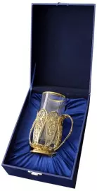 Подстаканник "Вдохновение" из серебра с золочением