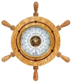 Барометр "Штурвал" с термометром, настенный Барометр "Штурвал" с термометром, настенный