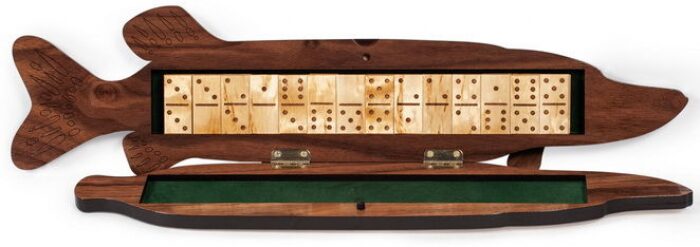 Domino "Pike" (Karelian birch)