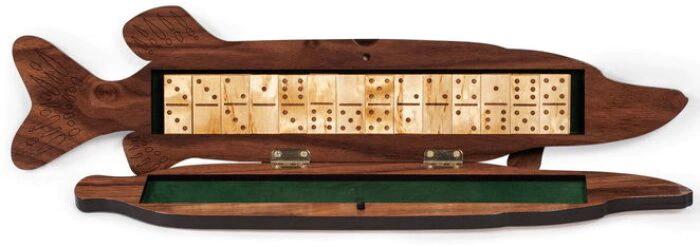 Domino "Pike" (Karelian birch)