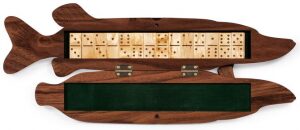 Domino "Pike" (Karelian birch)