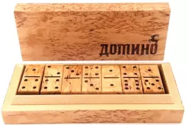 Домино подарочное "Классика" карельская береза