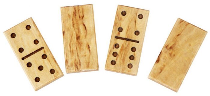 Domino gift "Classic" (Karelian birch)