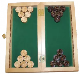 Checkers gift "Classic" (Karelian birch)