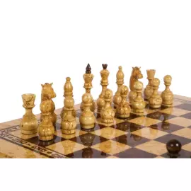 Шахматы из карельской берёзы "Классические"