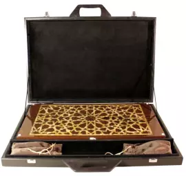 Нарды из ценных пород дерева и янтаря "Арабская Ночь"