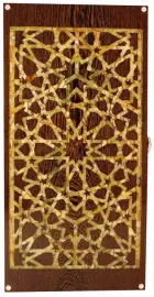 Нарды из ценных пород дерева и янтаря "Арабская Ночь"