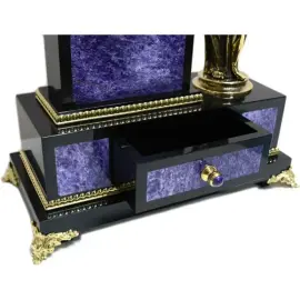 Каминные часы "Девушка с кувшином" (чароит)