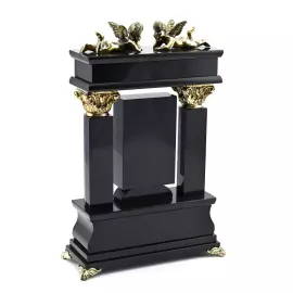 Каминные часы "Ангелы" лазурит