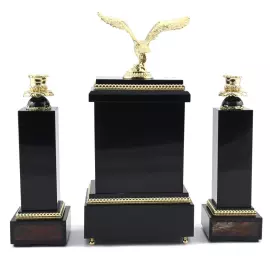 Набор для камина "Ампир. Орёл" яшма