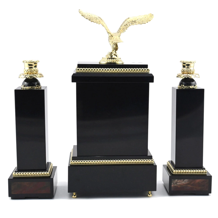 Fireplace set "Empire. Eagle" (jasper)