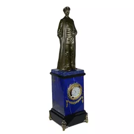 Каминные часы "Феликс Дзержинский" лазурит