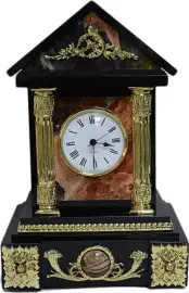 Каминные часы "Домик" яшма