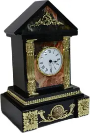 Каминные часы "Домик" яшма