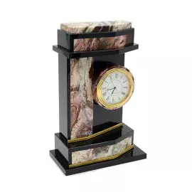 Каминные часы "Эфир" яшма
