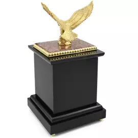 Mantel clock "Roman. Eagle" (jasper, dolerite)