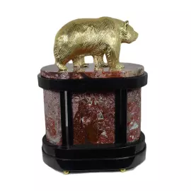 Fireplace clock "Agora. Bear" (crenoid)