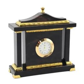 Часы "Каминные" обсидиан