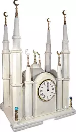 Fireplace clock "Mosque" (marble)