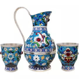 Набор для воды "Весенний" на 2 персоны, финифть