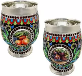 Подарочный набор "Восточная сладость" на 2 персоны, финифть