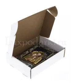 Икона с художественным литьём "Святое семейство" малая