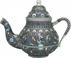 Чайник "Боярский с полной наборкой" финифть