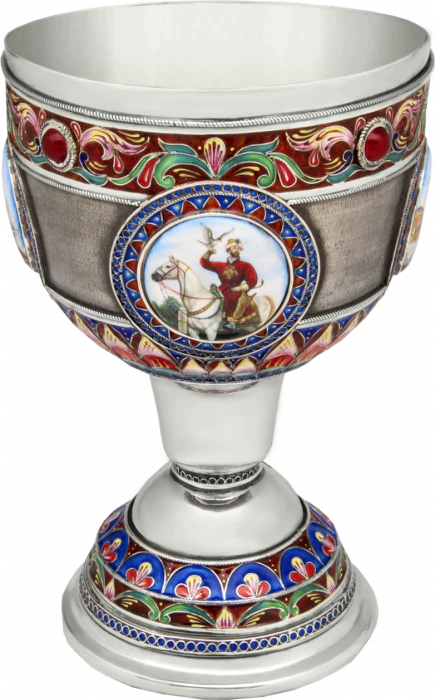 Кубок "Русский пир" финифть
