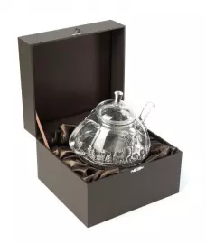 Чайник из серебра "Богатырская сила"