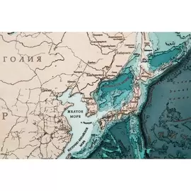 Карта мира из дерева "Премиум", на заказ