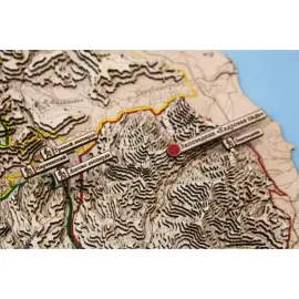 Карта Национального парка Земля Леопарда из дерева, на заказ Карта Национального парка Земля Леопарда из дерева, на заказ