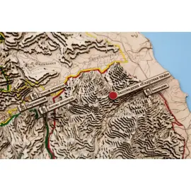 Карта Национального парка Земля Леопарда из дерева, на заказ Карта Национального парка Земля Леопарда из дерева, на заказ