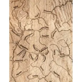 Карта республики Саха (Якутия) из дерева, на заказ Карта республики Саха (Якутия) из дерева, на заказ
