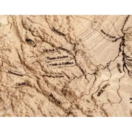 Карта республики Саха (Якутия) из дерева, на заказ Карта республики Саха (Якутия) из дерева, на заказ