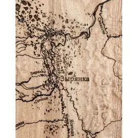 Карта республики Саха (Якутия) из дерева, на заказ Карта республики Саха (Якутия) из дерева, на заказ