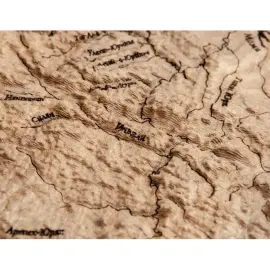 Карта республики Саха (Якутия) из дерева, на заказ Карта республики Саха (Якутия) из дерева, на заказ