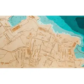 Карта бухты Гайдамак из дерева, на заказ Карта бухты Гайдамак из дерева, на заказ