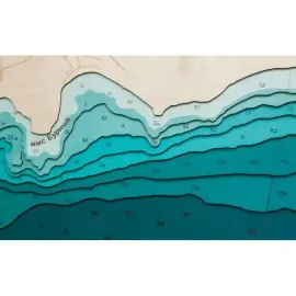 Карта бухты Гайдамак из дерева, на заказ Карта бухты Гайдамак из дерева, на заказ